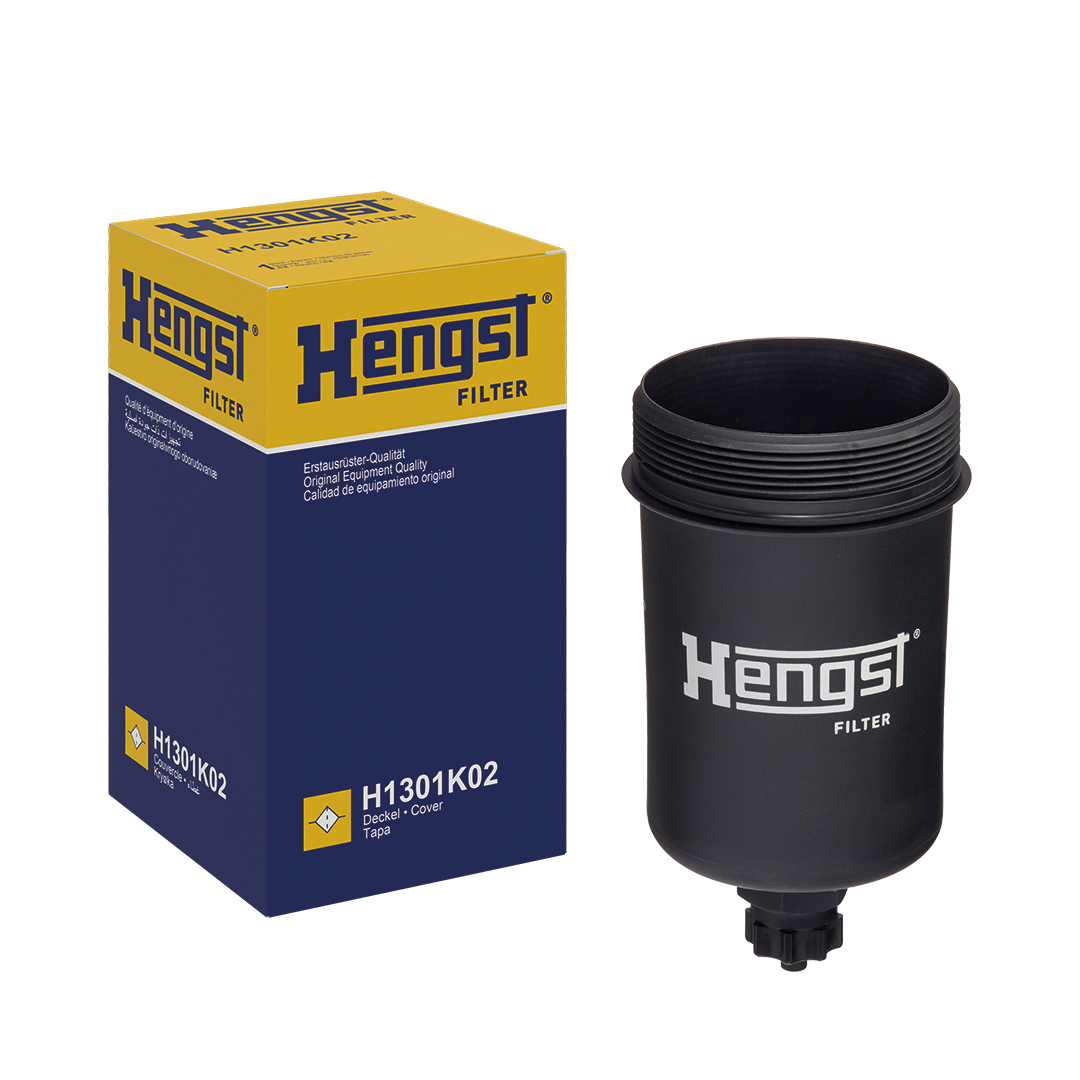 Hengst Filter Deksel, brandstoffilter H1301K02