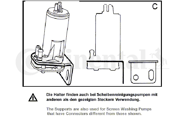 VDO Ruitensproeier pomp 246-075-017-002Z