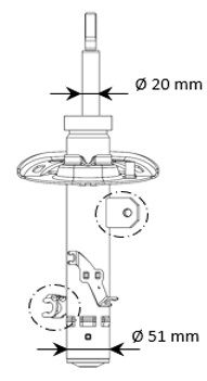 KYB Schokdemper 3338070