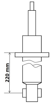 Schokdemper KYB 3418024