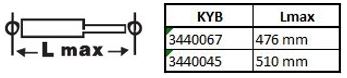 KYB Schokdemper 3440045