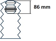KYB Stofkap, schokdemper 910358