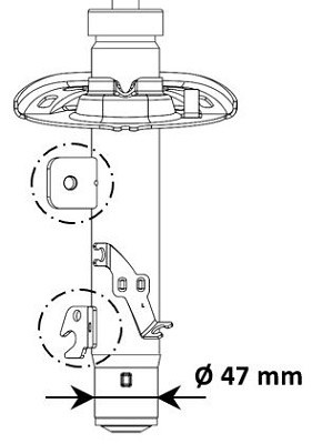 KYB Schokdemper 3338053