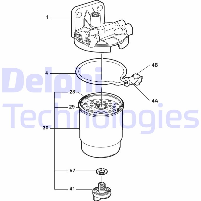 Brandstoffilter Delphi Diesel 5822010