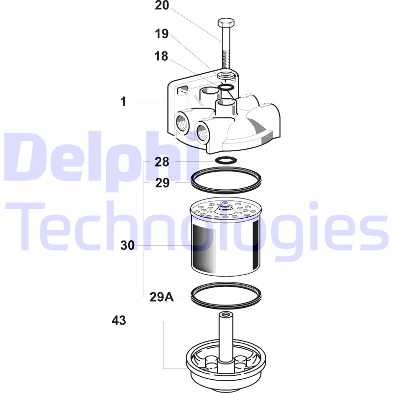 Brandstoffilter Delphi Diesel 5836B020