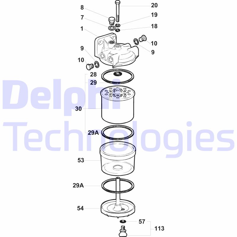 Brandstoffilter Delphi Diesel 5836B100