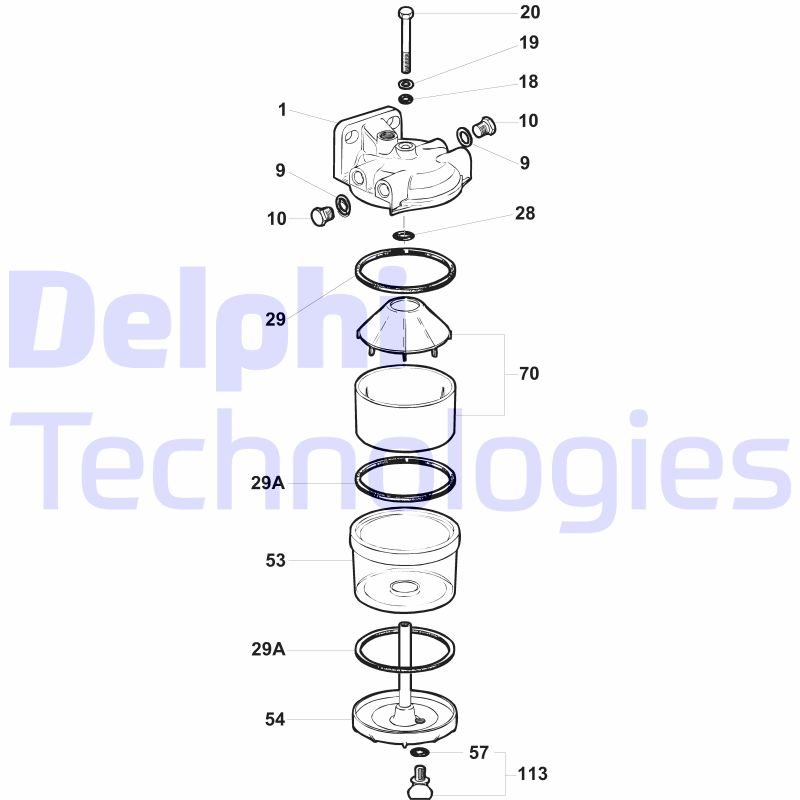 Brandstoffilter Delphi Diesel 5836B120