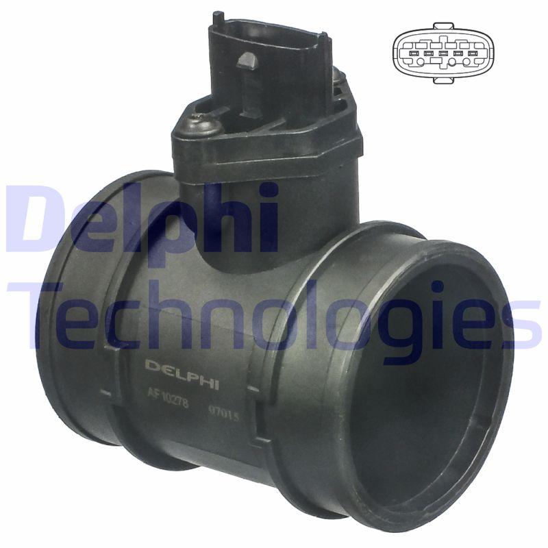 Luchtmassameter Delphi Diesel AF10278-12B1