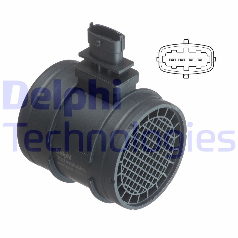 Luchtmassameter Delphi Diesel AF10378-12B1