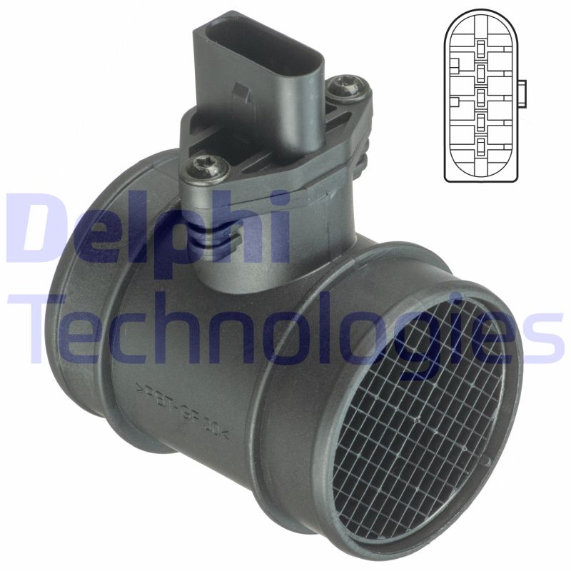Luchtmassameter Delphi Diesel AF10409-12B1