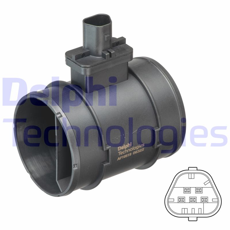 Luchtmassameter Delphi Diesel AF10519-12B1