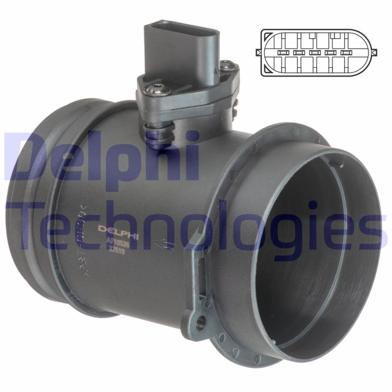 Luchtmassameter Delphi Diesel AF10526-12B1