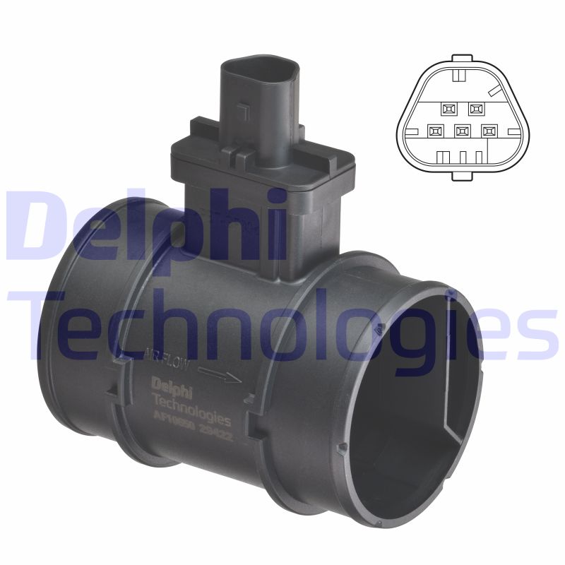 Luchtmassameter Delphi Diesel AF10650-12B1