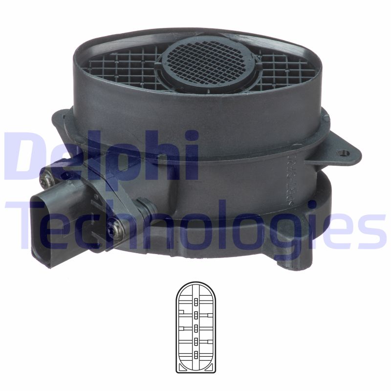 Luchtmassameter Delphi Diesel AF10728-12B1