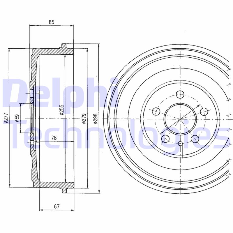 Remtrommel Delphi Diesel BF325