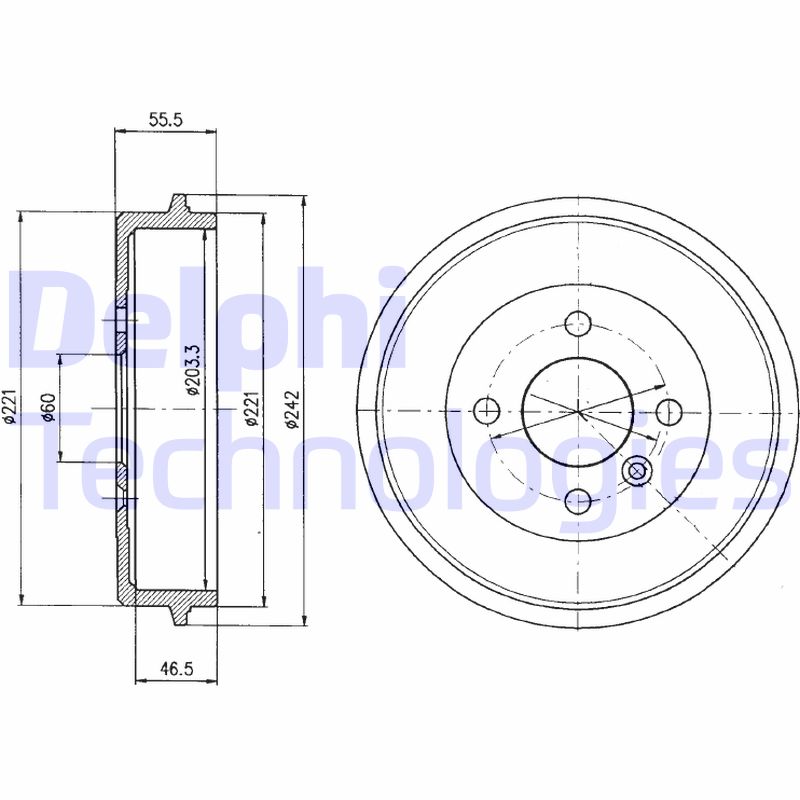 Remtrommel Delphi Diesel BF346