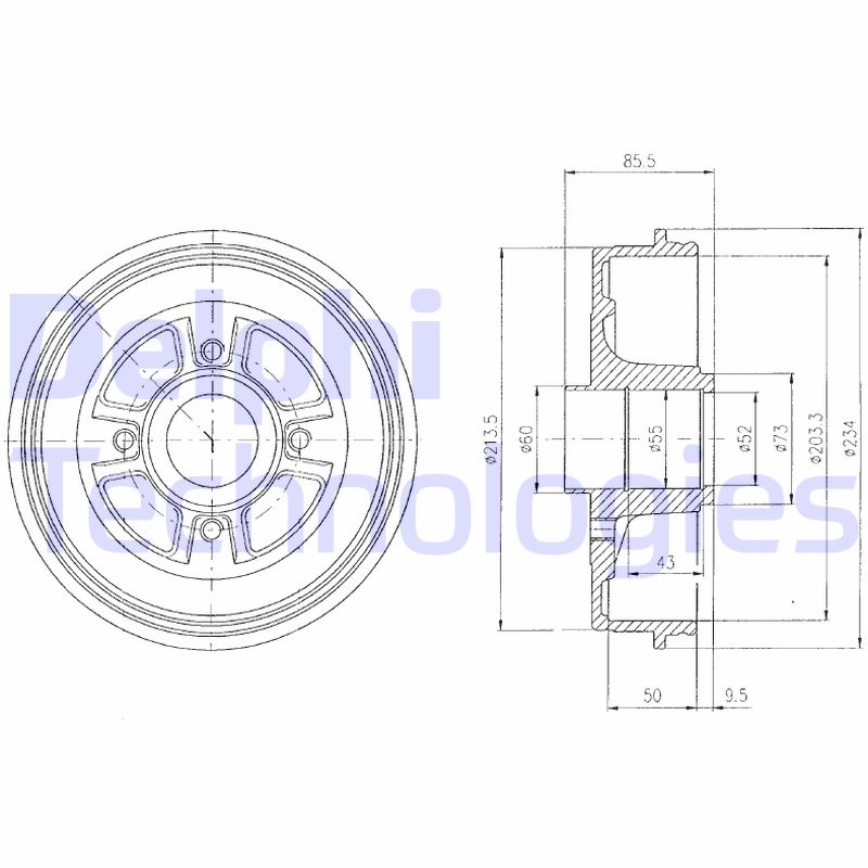 Remtrommel Delphi Diesel BF380