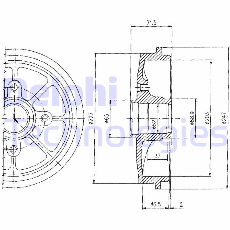 Remtrommel Delphi Diesel BF392