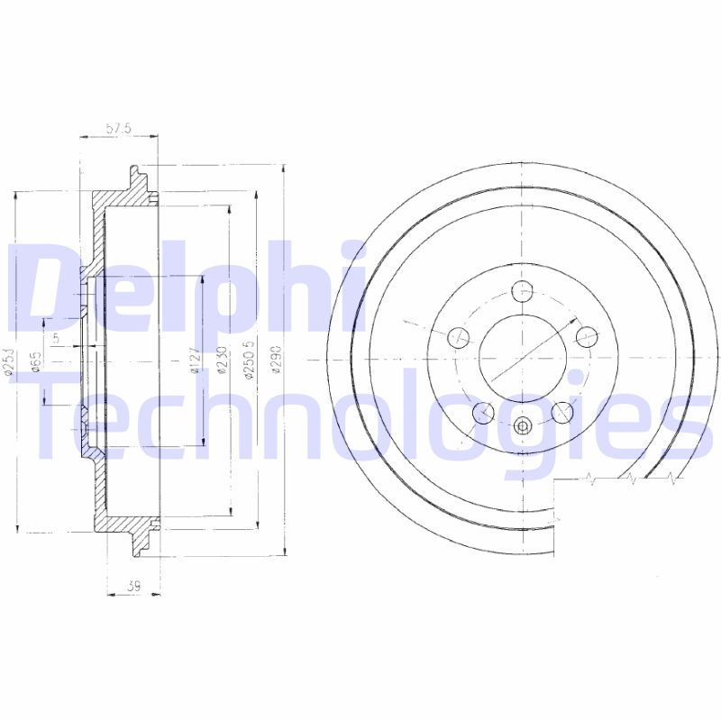 Remtrommel Delphi Diesel BF406