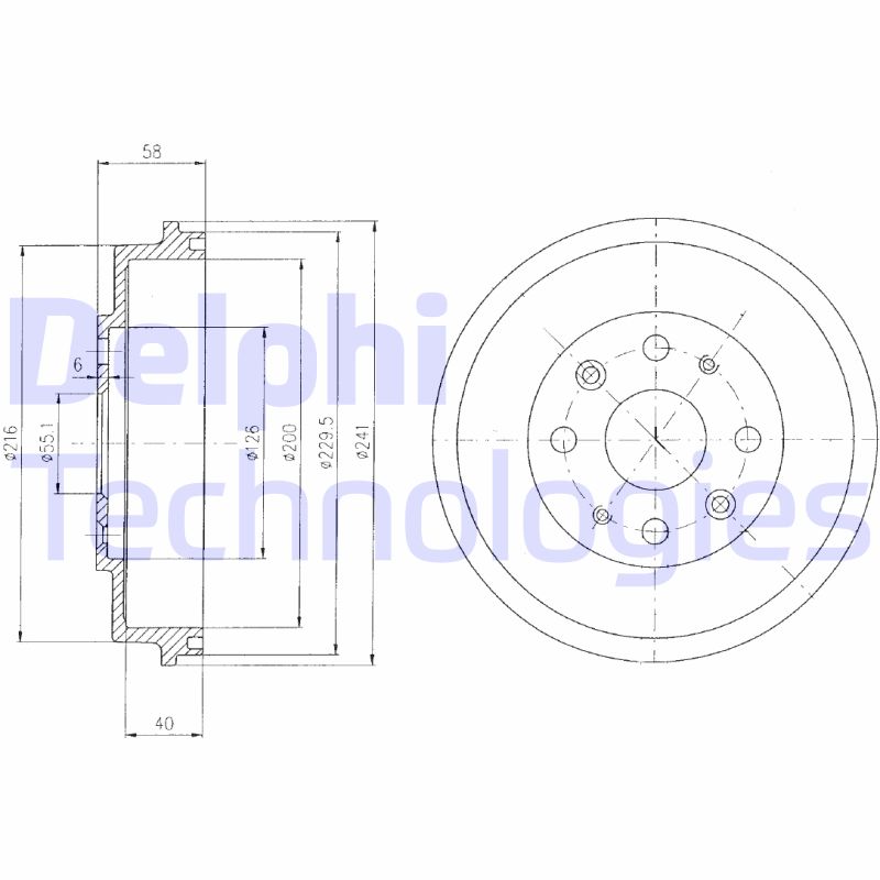 Remtrommel Delphi Diesel BF456