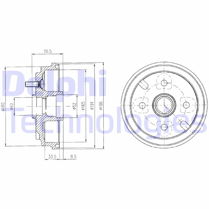 Remtrommel Delphi Diesel BF462