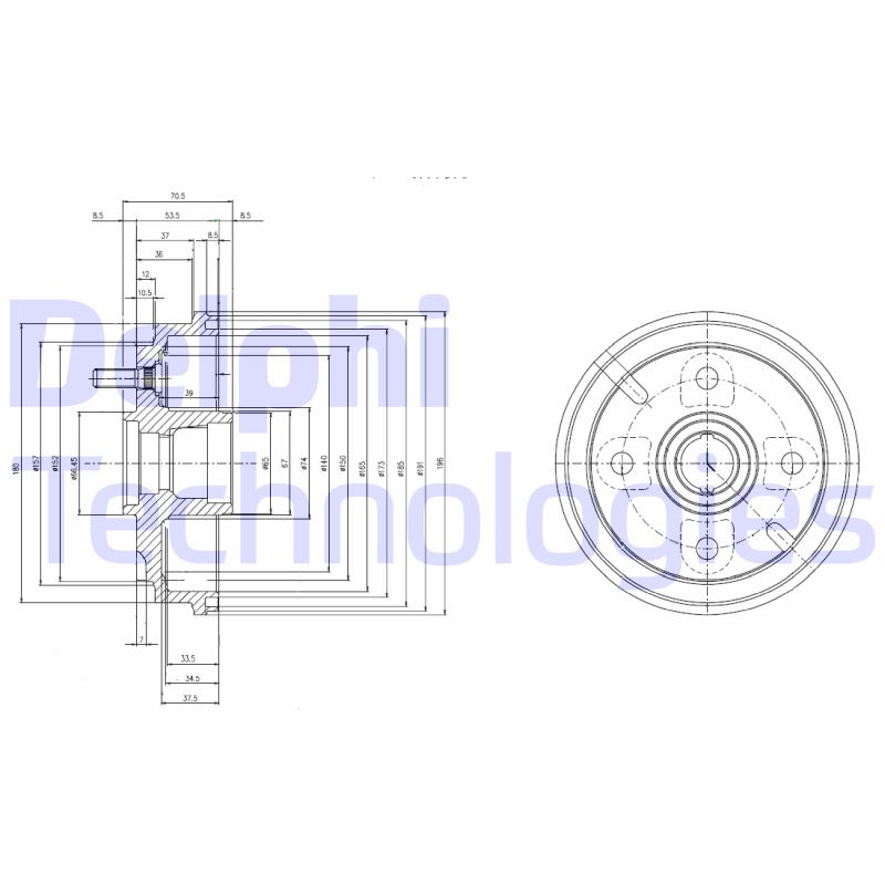 Remtrommel Delphi Diesel BF518