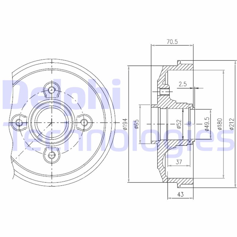 Remtrommel Delphi Diesel BFR190