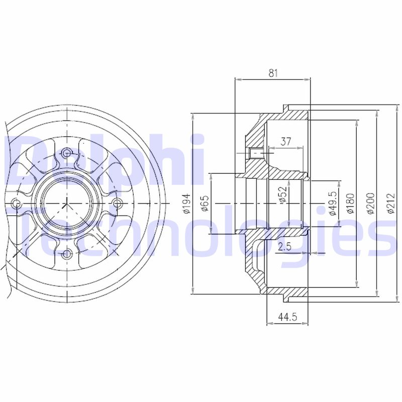 Remtrommel Delphi Diesel BFR282