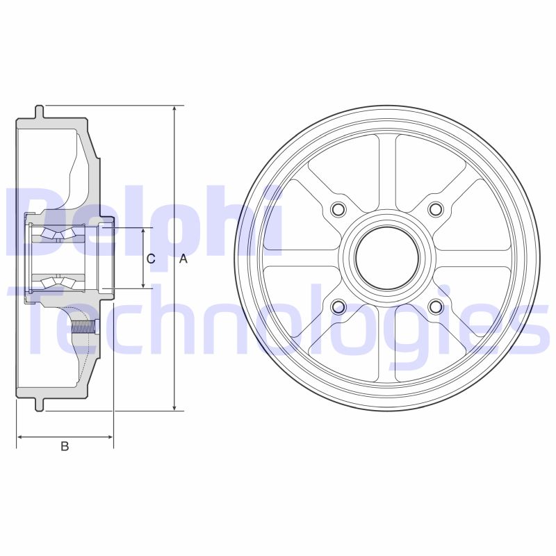 Remtrommel Delphi Diesel BFR484