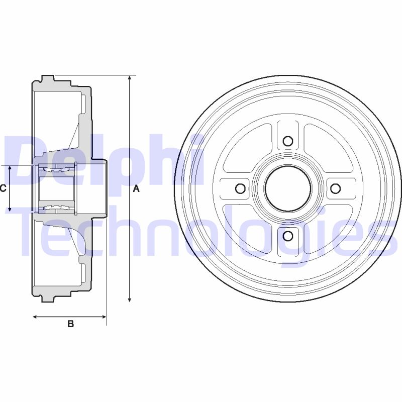 Remtrommel Delphi Diesel BFR496