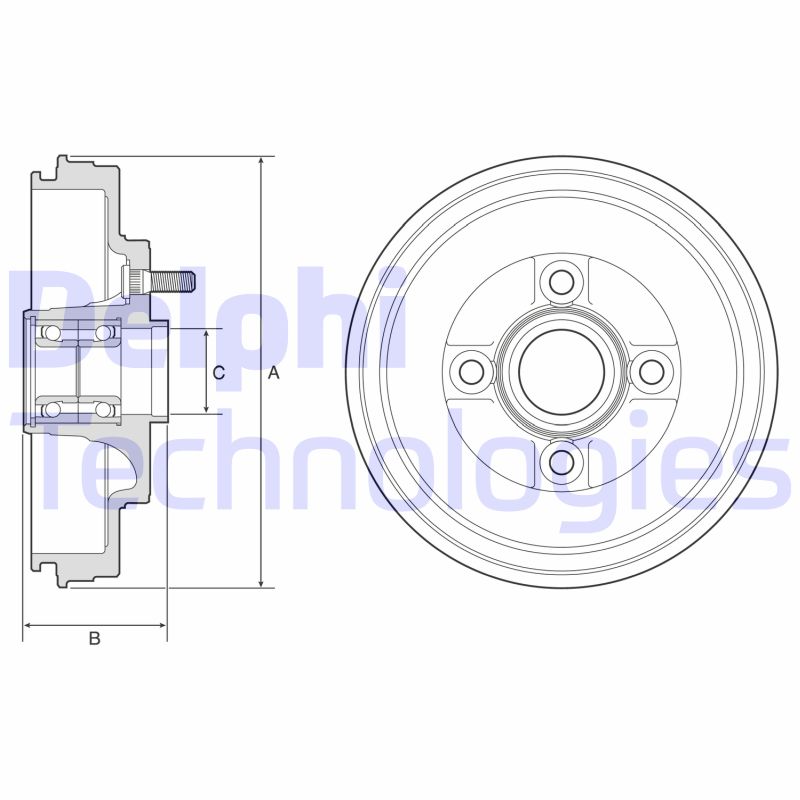 Remtrommel Delphi Diesel BFR589