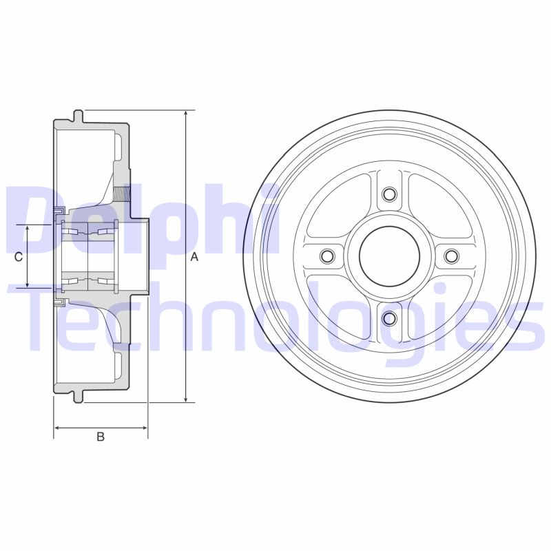 Remtrommel Delphi Diesel BFR595