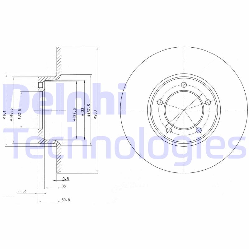 Remschijven Delphi Diesel BG2021