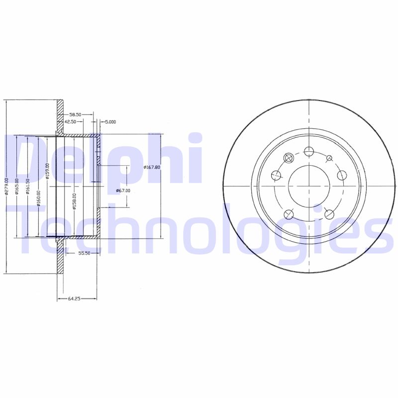 Remschijven Delphi Diesel BG2240