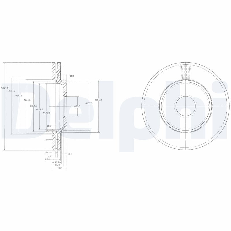 Remschijven Delphi Diesel BG2419