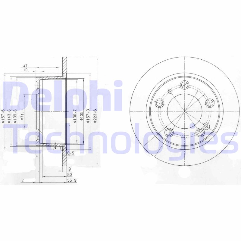 Remschijven Delphi Diesel BG2528