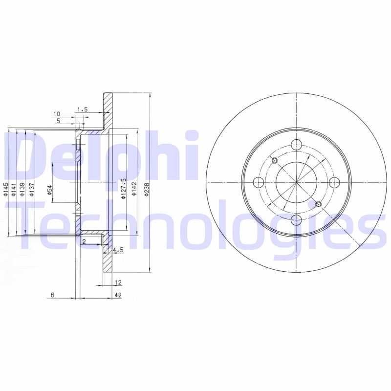 Remschijven Delphi Diesel BG2597