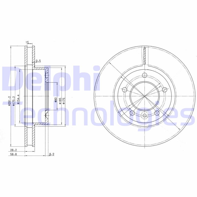 Remschijven Delphi Diesel BG2613