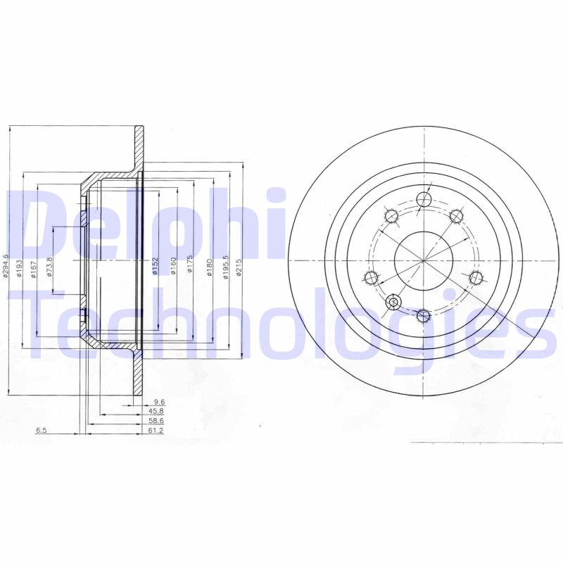 Remschijven Delphi Diesel BG2614