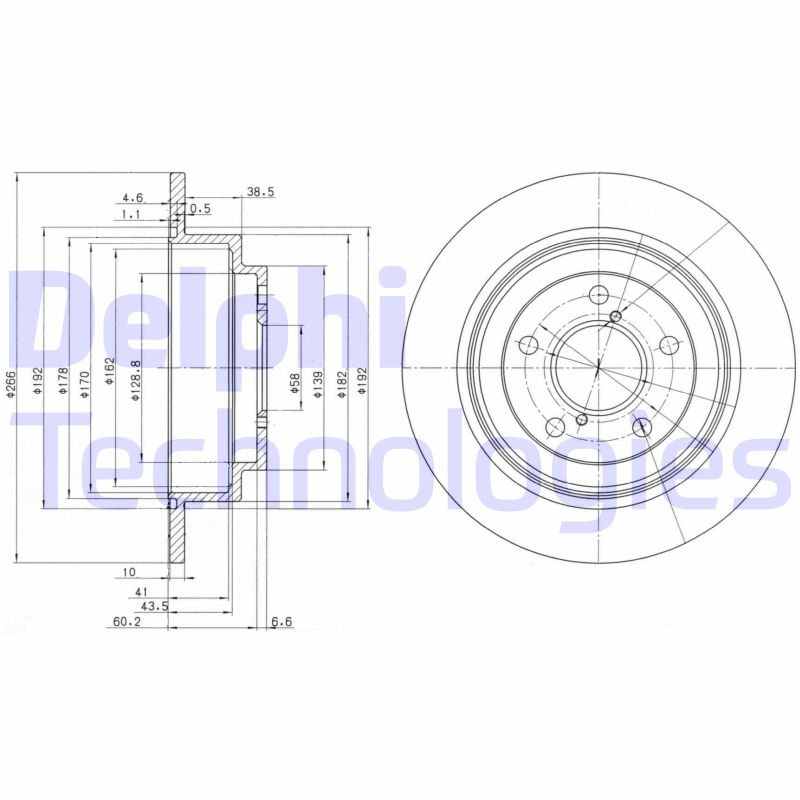 Remschijven Delphi Diesel BG2826C