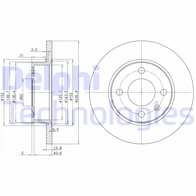 Remschijven Delphi Diesel BG2910