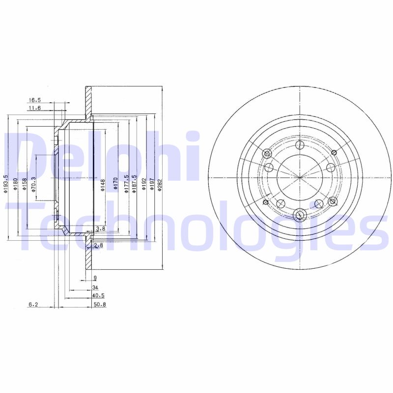 Remschijven Delphi Diesel BG3060