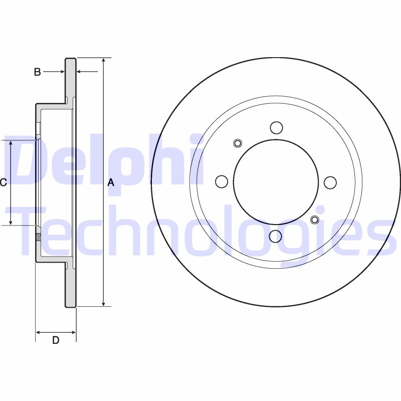 Remschijven Delphi Diesel BG3203