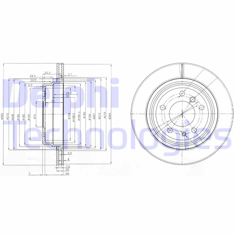 Remschijven Delphi Diesel BG3214