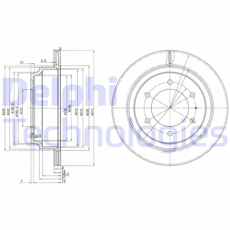 Remschijven Delphi Diesel BG3353