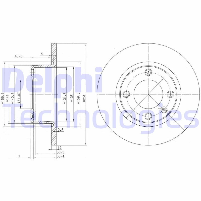 Remschijven Delphi Diesel BG3367