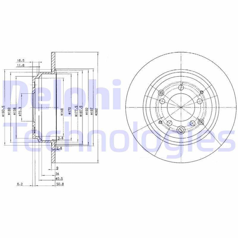 Remschijven Delphi Diesel BG3390