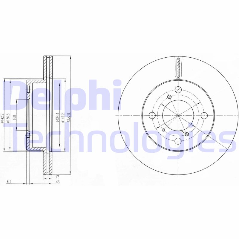 Remschijven Delphi Diesel BG3499