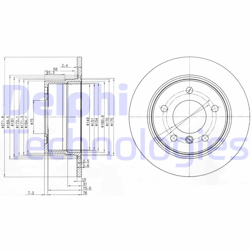 Remschijven Delphi Diesel BG3592