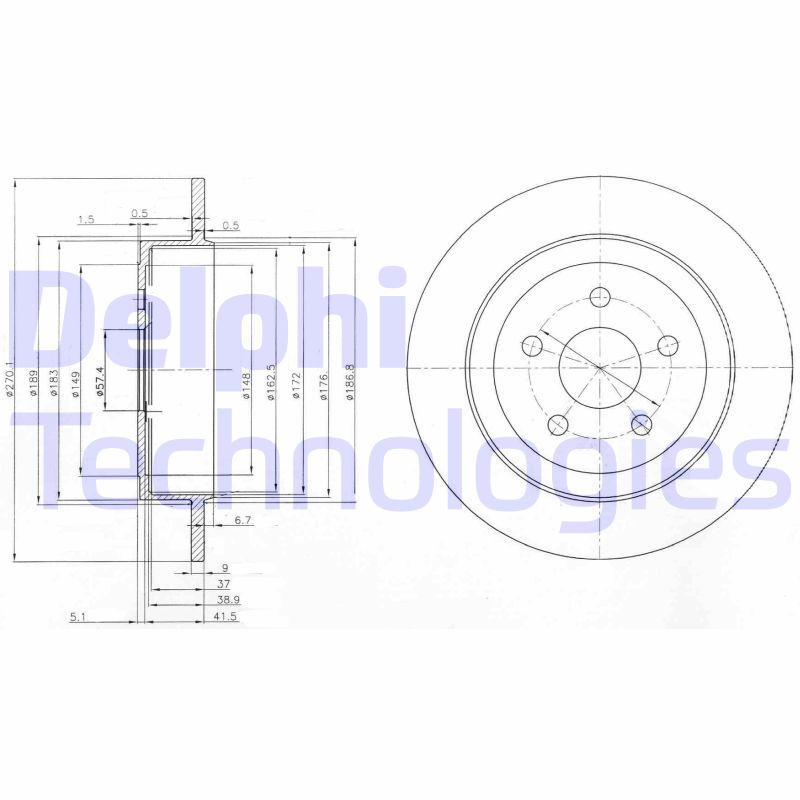 Remschijven Delphi Diesel BG3593